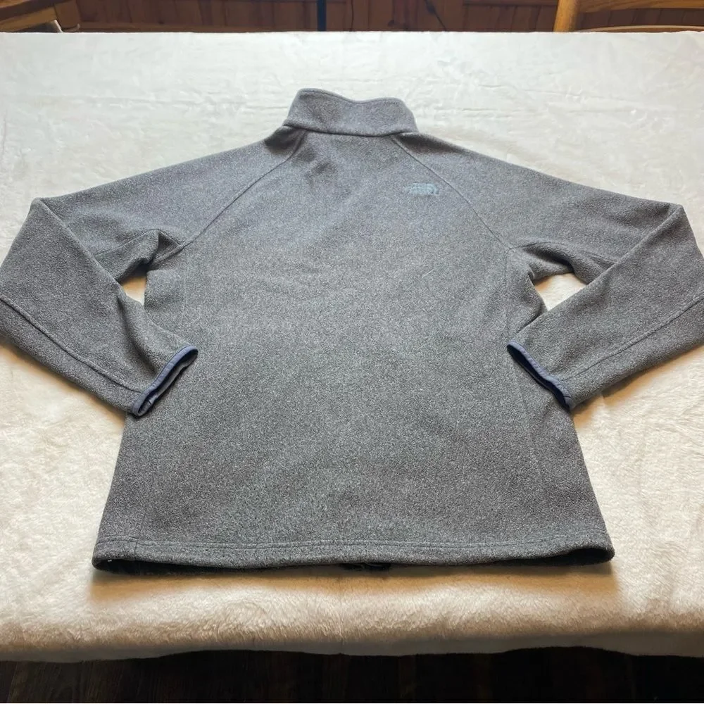 The North Face Gray Fleece Jacket Size Medium